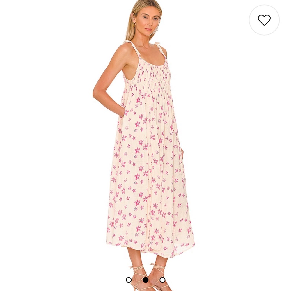 Free People Azure Midi Dress lilac/ecru XS